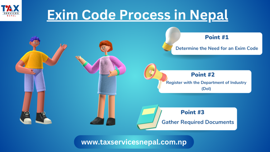 Exim code process in Nepal